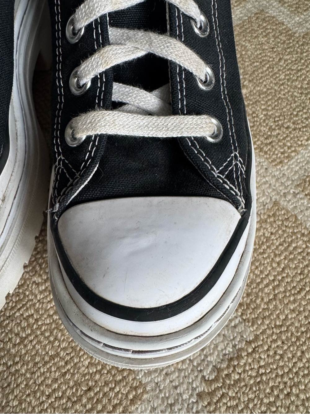 Converse Chuck Taylor All Star
Lugged Heel High Top Platform Sneakers Black 6 - Picture 16 of 17